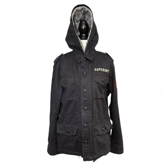 Superdry Rookie Military Coat and Field Jacket - men’s size XL - Picture 2 of 16